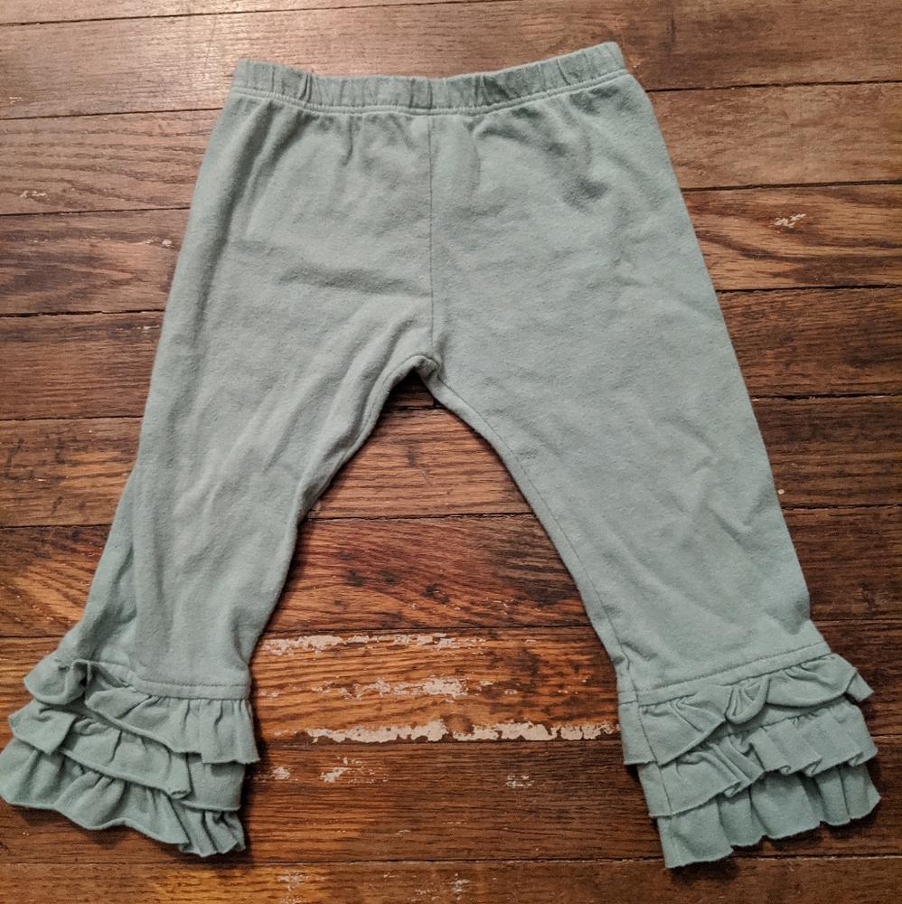 Persnickety Boutique Ruffle Leggings Blue